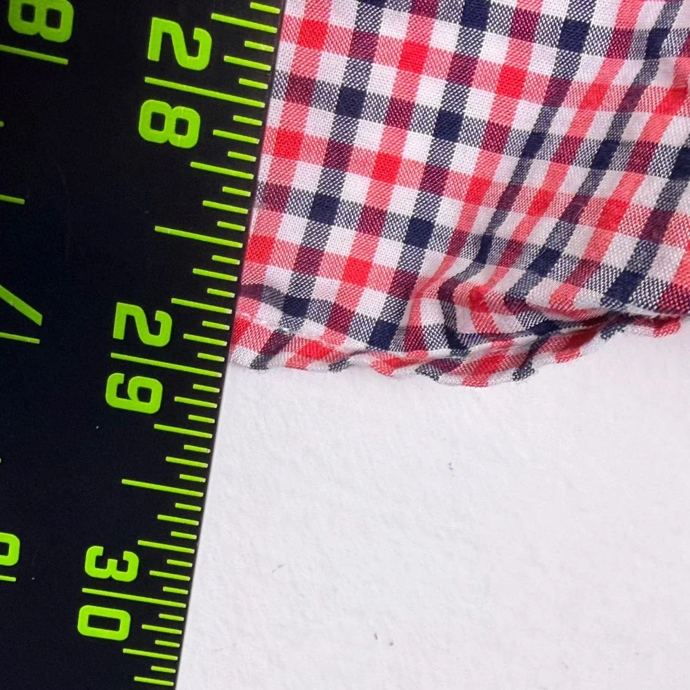 Ralph Lauren Button Down Boy Youth XL 18-20 Red Black Gingham Plaid Preppy Shirt